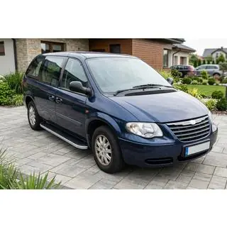 Side steps Tayga Grey (set van 2, aluminium) Chrysler Voyager 2001–2007 foto 1