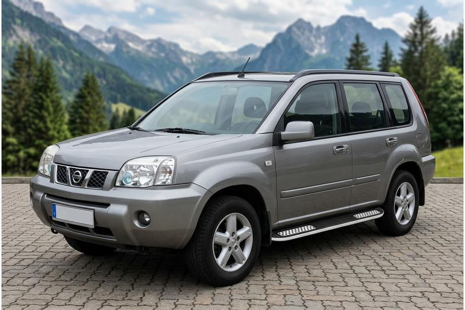 Nissan X-trail T30 2002–2007 Tayga V2 side steps (2 stuks, aluminium) Image