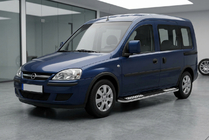 Opel Combo 2002–2012 Tayga V2 side steps (2 stuks, aluminium) foto 1