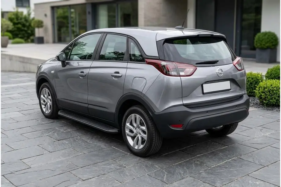 Opel Crossland X 2017–2024 Side steps Tayga Black (2 stuks, aluminium) Image