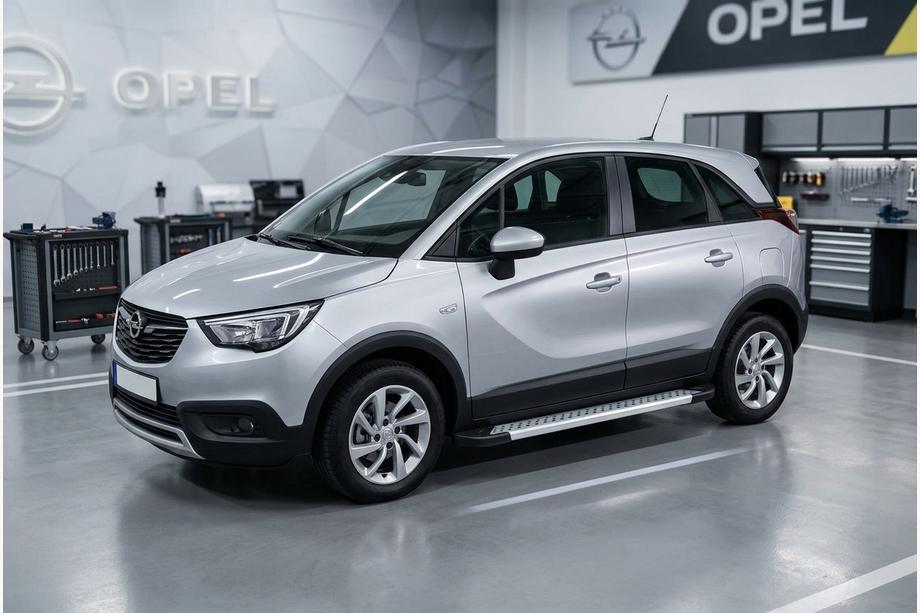 Opel Crossland X 2017–2024 Side steps New Vision Grey (2 stuks, aluminium) Image