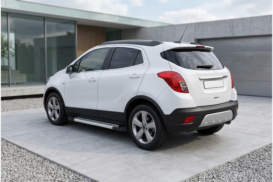 Opel Mokka 2012–2021 Side steps New Vision Grey (2 stuks, aluminium) Image