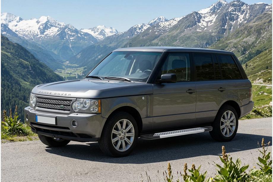 Range Rover III L322 2002–2012 Side steps New Vision Grey (2 stuks, aluminium) Image