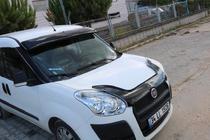 Fiat Doblo II 2010–2022 Voorruitvizier (zwart hoogglans, 5 mm) foto 13