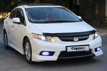 Honda Civic Sedan IX 2011–2016 Motorkapdeflector (EuroCap) foto 2