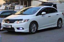 Honda Civic Sedan IX 2011–2016 Motorkapdeflector (EuroCap) foto 3