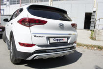 Hyundai Tucson TL 2016–2021 Achterbumper diffuser EuroCap 2016-2018 (ABS) foto 6