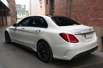 Mercedes C-klasse W205 2014–2021 Carrosseriekit met complete achterbumper (AMG C63-designs 2014-2018) foto 16