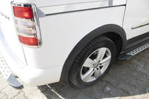Volkswagen Caddy 2015–2020 Set sierlijsten en wielkastverbreders foto 14