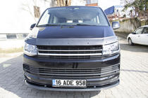 Volkswagen T6 2015–2024 Voorbumper lipspoiler carbonlook 2015-2018 (ABS) foto 14