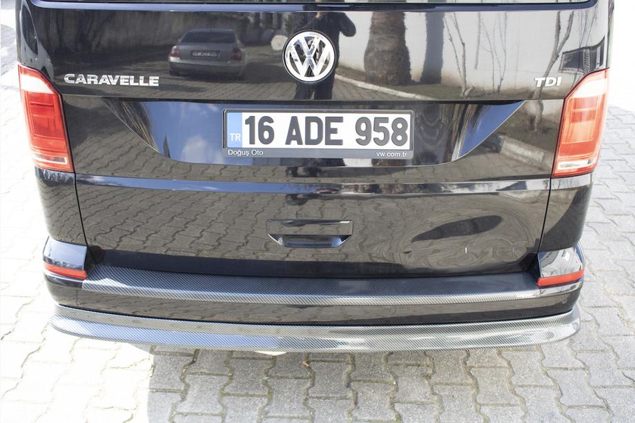 Volkswagen T6 2015–2024 Achterbumper diffuser EuroCap carbonlook (ABS) Foto 7