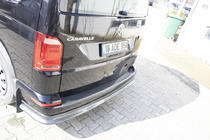 Volkswagen T6 2015–2024 Achterlip opzetstuk carbonlook (ABS) foto 4