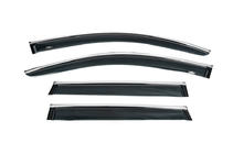 Porsche Cayenne 2010–2017 Raamdeflectoren met chromen sierstrip (4 stuks, HIC) foto 4