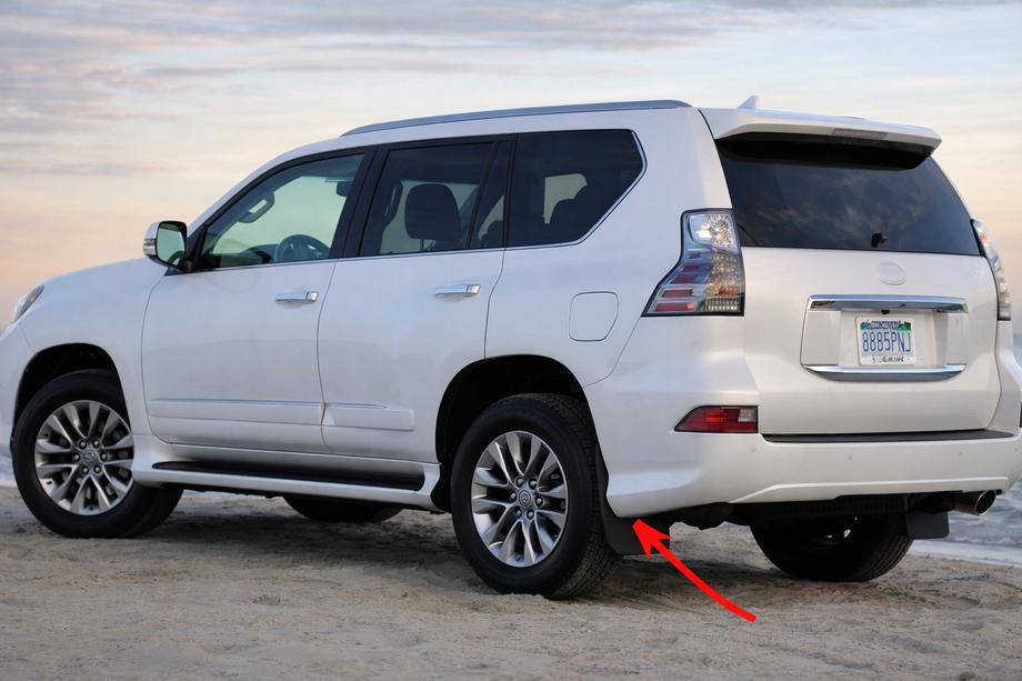 Lexus GX460 2009–2023 Premium achterspatlappen (2 stuks, 2013+) Image