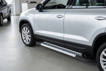 Seat Ateca 2016– Side steps New Vision Grey (2 stuks, aluminium) foto 1