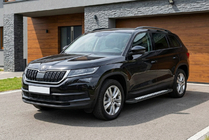 Skoda Kodiaq 2016–2023 Side steps New Vision Black (2 stuks, aluminium) foto 1