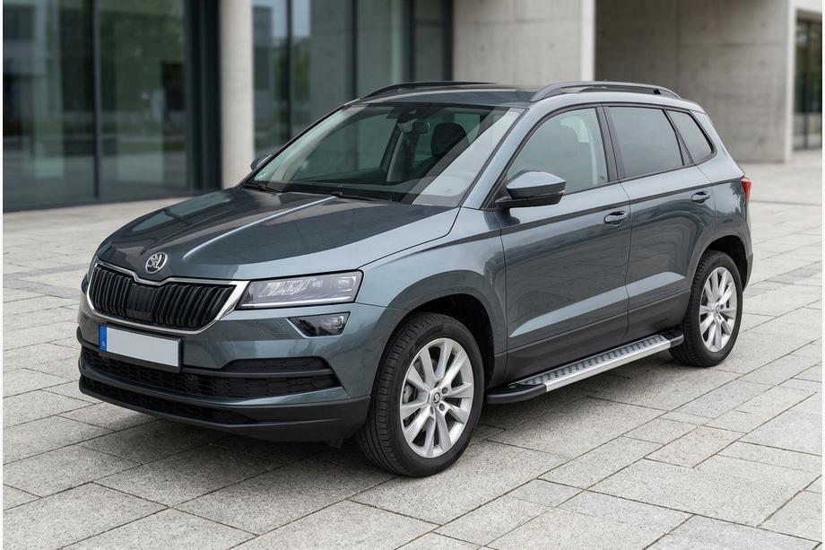 Skoda Karoq 2018– Side steps New Vision Grey (2 stuks, aluminium) Image