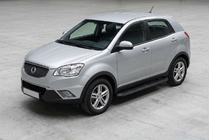 SsangYong Korando 2010–2019 Side steps Tayga Black (2 stuks, aluminium) foto 1