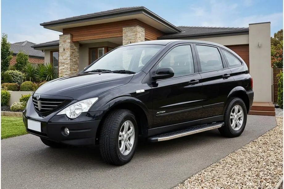 SsangYong Action 2005–2018 BlackLine zijsteps (2 stuks, aluminium) Image