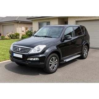 Zijdrempels Vision New Grey (set van 2, aluminium) SsangYong Rexton I 2001–2017 foto 1
