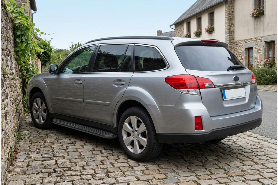 Subaru Outback 2009–2014 Side steps Tayga Black (2 stuks, aluminium) Image