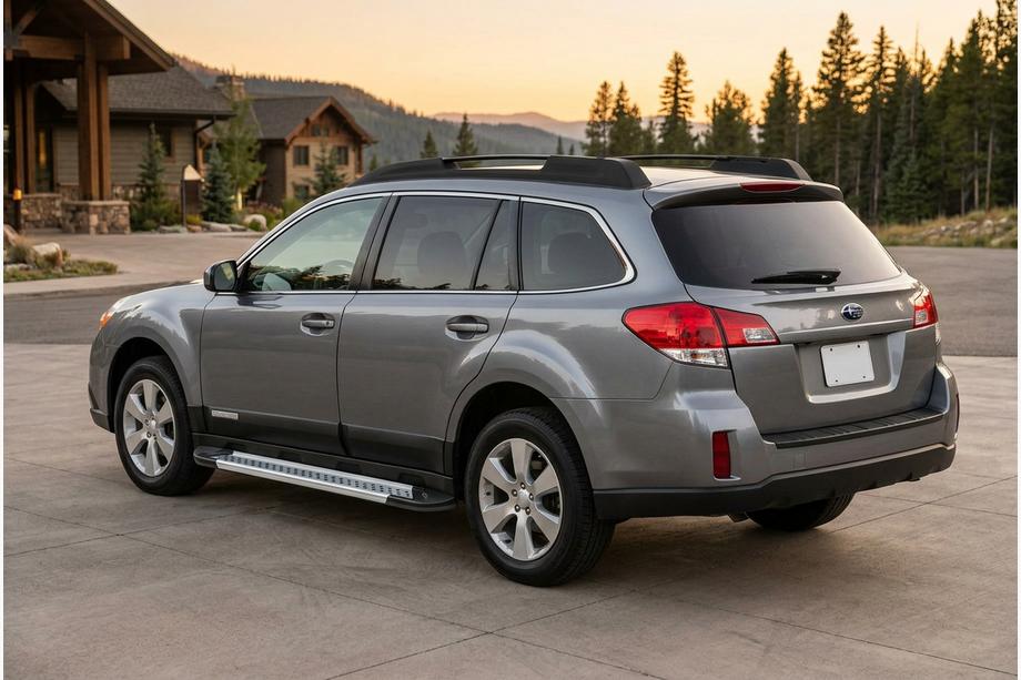Subaru Outback 2009–2014 Side steps New Vision Grey (2 stuks, aluminium) Image