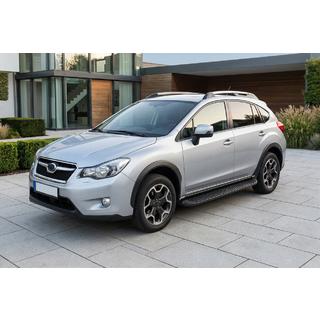 Side steps Tayga Black (2 stuks, aluminium) Subaru XV 2011–2017 foto 1