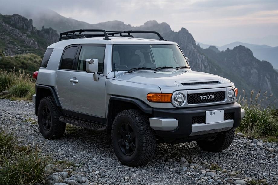 Toyota FJ Cruiser 2006–2022 Side steps Tayga Black (2 stuks, aluminium) Image