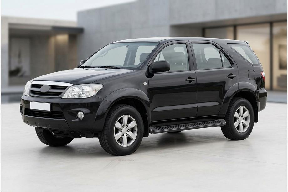 Toyota Fortuner 2006–2015 Zijstappen Tayga Black (2 stuks, aluminium) Image