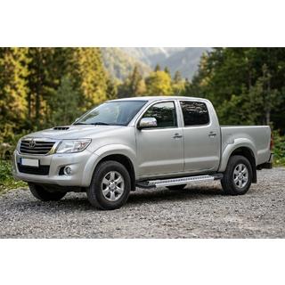 Side steps New Vision Grey (2 stuks, aluminium) Toyota Hilux 2006–2015 foto 1