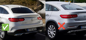 Mercedes GLE Coupé C292 2015–2019 Premium spatlappen met dorpelbeschermers (4 stuks) foto 3