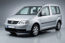 Volkswagen Caddy 2004–2010 Side steps Tayga Black (2 stuks, aluminium) foto 1