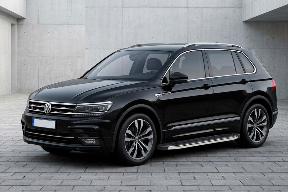 Volkswagen Tiguan 2016–2023 BlackLine zijsteps (2 stuks, aluminium) Image