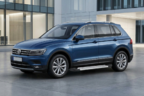Volkswagen Tiguan 2016–2023 Side steps New Vision Grey (2 stuks, aluminium) foto 1