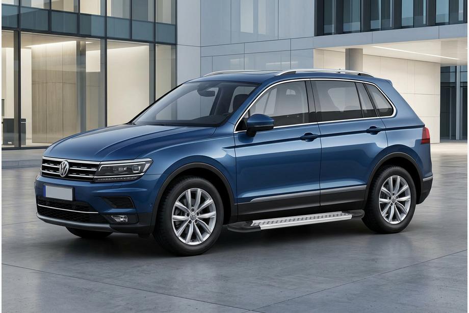 Volkswagen Tiguan 2016–2023 Side steps New Vision Grey (2 stuks, aluminium) Image