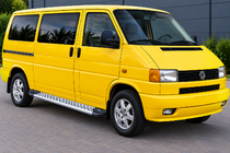 Volkswagen T4 Transporter 1990–2003 Side steps New Vision Grey (2 stuks, aluminium) Korte wielbasis foto 1