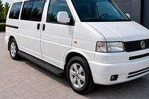 Volkswagen T4 Transporter 1990–2003 Side steps Tayga Black (2 stuks, aluminium) Alleen voor korte wielbasis foto 1