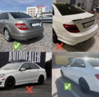 Mercedes C-klasse W204 2007–2015 Spatlappen Premium 2007-2011 (4 stuks) foto 2