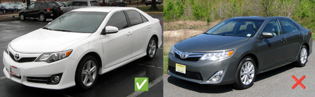 Toyota Camry 2011–2017 Premium spatlappen (voor USA SE, 2011-2014, 4 stuks) foto 4