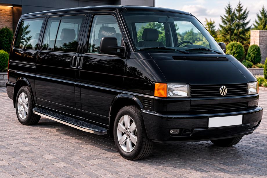 Volkswagen T4 Caravelle/Multivan 1990–2003 BlackLine zijsteps (2 stuks, aluminium) Lange wielbasis Image