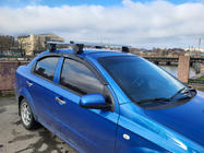 Chevrolet Aveo T250 2005–2011 Dakdrager-dwarsbalken voor glad dak (2 stuks, Asaf V4) foto 5