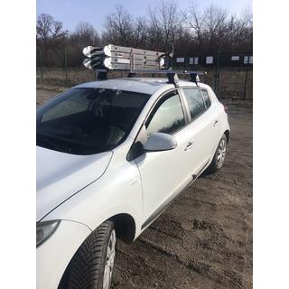 Dakdrager-dwarsbalken voor glad dak (2 stuks, Asaf V4) Renault Megane III 2009–2016 foto 3