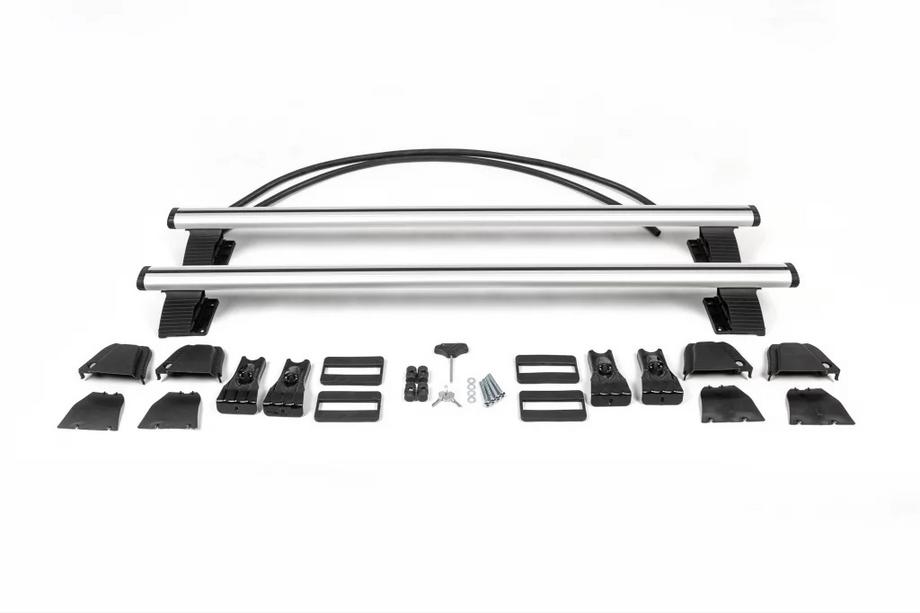 Toyota Avensis 1998–2003 Dakdrager-dwarsbalken voor glad dak (2 stuks, Asaf V4) Foto 4