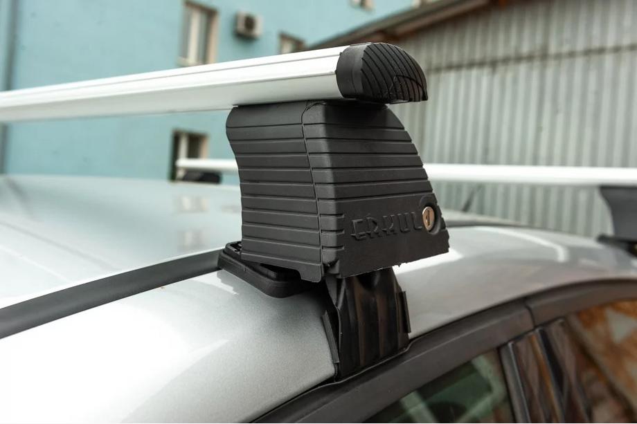 Volkswagen Passat B6 2006–2012 Dakdrager-dwarsbalken voor glad dak (2 stuks, Asaf V4) Foto 7