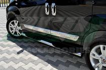 Fiat Fiorino/Qubo 2008–2024 Deur sierlijst (set 4 stuks, RVS) Carmos - Turks staal foto 8
