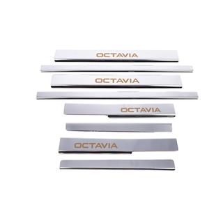 Carmos V1 dorpellijsten (8 stuks, RVS) Skoda Octavia III A7 2013–2019 foto 4