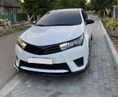 Toyota Corolla 2013–2019 Voorbumper lipspoiler LIP (zwart) foto 3