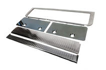 Toyota Land Cruiser 200 2007–2021 Set inlegstukken (donker geborsteld aluminium) foto 6