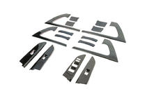 Toyota Land Cruiser 200 2007–2021 Set inlegstukken (donker geborsteld aluminium) foto 10