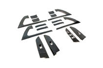 Toyota Land Cruiser 200 2007–2021 Set inlegstukken (donker geborsteld aluminium) foto 11